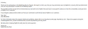 Ответ на crlf в paypal